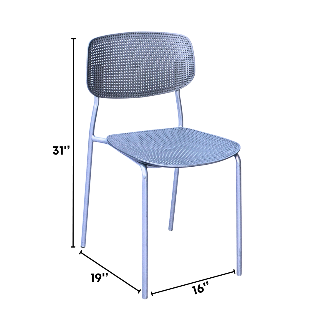 Plastic Ace Restaurant Chair (FT-PCC04) Gray Furnitex Limited