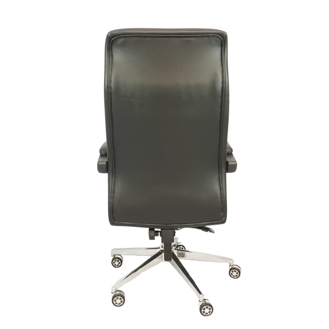 Revolving Office Chair with Footrest and Pillow (FT-HB859) Black Furnitex Limited