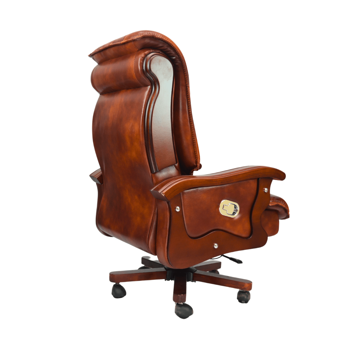 Royal Cowhide Leather Boss Chair (FT-H8052)