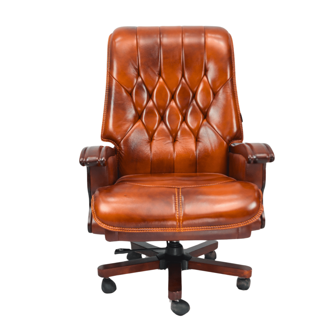 Royal Cowhide Leather Boss Chair (FT-H8052)