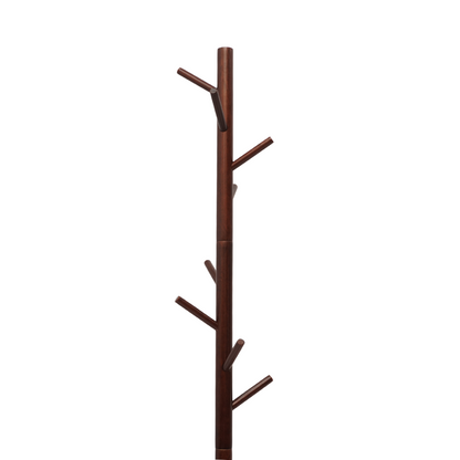 Wooden Coat Rack Stand with 8 Hooks (FT-S605) Coffee - best office chair in bangladesh,  executive chair for office, childs table and chair set, Gaming Chair, Digital Safety Locker, Bar Stool, leather boss chair, Restaurant Chair, Large Antique Wall Mirror -Furnitex Limited