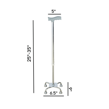 Aluminum 4 Legs Walking Stick - best office chair in bangladesh,  executive chair for office, childs table and chair set, Gaming Chair, Digital Safety Locker, Bar Stool, leather boss chair, Restaurant Chair, Large Antique Wall Mirror -Furnitex Limited