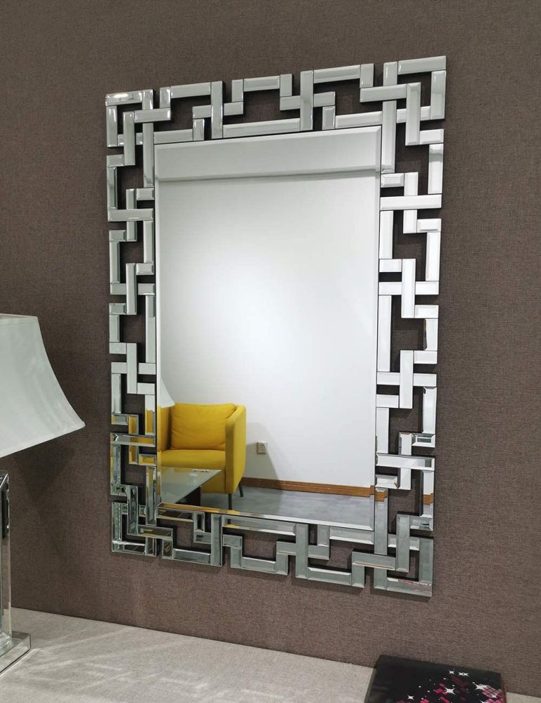 Art Decorative Wall Mirrors Large Grecian Venetian Mirror for Hotel Home Vanity Sliver Mirror 27.5" W x39.5" H Furnitex Limited
