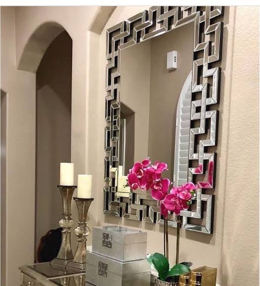 Art Decorative Wall Mirrors Large Grecian Venetian Mirror for Hotel Home Vanity Sliver Mirror 27.5" W x39.5" H Furnitex Limited