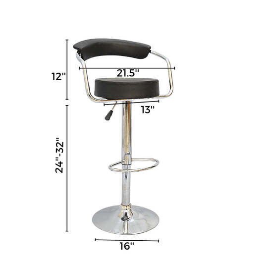 BAR STOOL (FT-BS319) Black - best office chair in bangladesh,  executive chair for office, childs table and chair set, Gaming Chair, Digital Safety Locker, Bar Stool, leather boss chair, Restaurant Chair, Large Antique Wall Mirror -Furnitex Limited