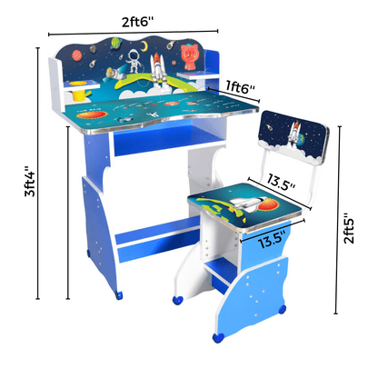 Baby Study Table And Chair (FT- BST06) - best office chair in bangladesh,  executive chair for office, childs table and chair set, Gaming Chair, Digital Safety Locker, Bar Stool, leather boss chair, Restaurant Chair, Large Antique Wall Mirror -Furnitex Limited