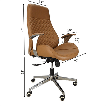 Executive Luxury Chair (FT-H1906)- Beige - best office chair in bangladesh,  executive chair for office, childs table and chair set, Gaming Chair, Digital Safety Locker, Bar Stool, leather boss chair, Restaurant Chair, Large Antique Wall Mirror -Furnitex Limited