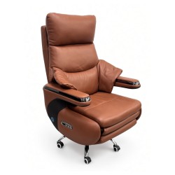 Wavex Electric Massage Boss Chair (AR13) Chocolate - Boss Chair | Furnitex