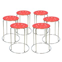 6 Combo Ring Stool (FT- S01) Orange - Ring Stools | Furnitex