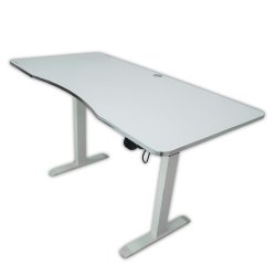 Electric Height-Adjustable Elevating Desk (FT-Y103) White (Large) - Electric Height Adjustable Elevating Desk | Furnitex