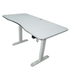 Electric Height-Adjustable Elevating Desk (FT-Y103) White (Large) - Electric Height Adjustable Elevating Desk | Furnitex