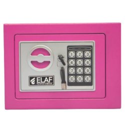 ELAF Small Safety Box with Electronic Keypad (FT-L17ET) Pink - Safety Locker | Furnitex
