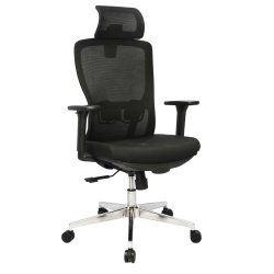 Mesh Office Chair (FT-940N3E) Black With Legrest - Office Chair | Furnitex