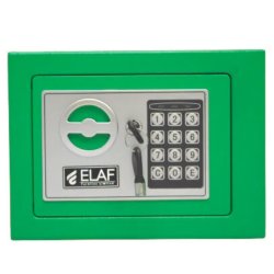 ELAF Small Safety Box with Electronic Keypad (FT-L17ET) Green - Safety Locker | Furnitex