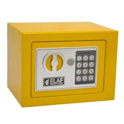 ELAF Small Safety Box with Electronic Keypad (FT-L17ET) yellow - Safety Locker | Furnitex
