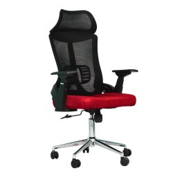 Executive Office Chair (FT-HJ053A) Black and (Red Mesh) - Office Chair | Furnitex