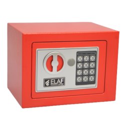 ELAF Small Safety Box with Electronic Keypad (FT-L17ET) Red - Safety Locker | Furnitex