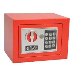 ELAF Small Safety Box with Electronic Keypad (FT-L17ET) Red - Safety Locker | Furnitex