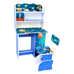 Adjustable Baby Reading Table And Chair With Storage Cabinet (FT-BRT004) - Baby Reading Table And Chair | Furnitex