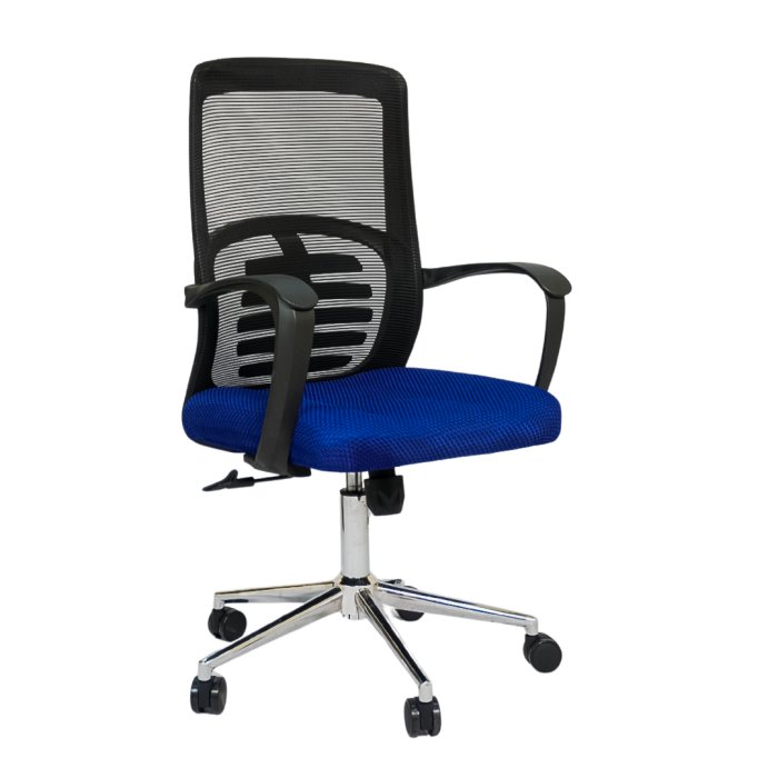 Hydraulic Chair (FT-J166-B) Blue Mesh