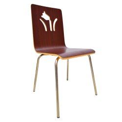 Restaurant Chair (FT-H18) Maroon - Restaurant Chair | Furnitex