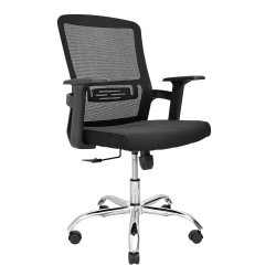 Hydraulic Chair (FT-5001) Black - Office Chair | Furnitex