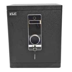 ELAF FINGERPRINT SAFETY LOCKER (FT-F450) Black - Safety Locker | Furnitex