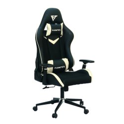 FURNITEX - Gaming Chair with 4D Armrest (FT-G2)Glossy Off White - Gaming Chair | Furnitex