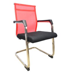 Office Visiting Chair (FT-V1113) Red - Visitor Chair | Furnitex
