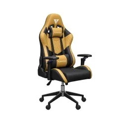Gaming Chair with 4D Armrest (FT-Tectonic 001) Gold Black - Gaming Chair | Furnitex