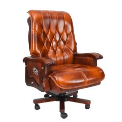 Royal Cowhide Leather Boss Chair (FT-H8052) - Boss Chair | Furnitex