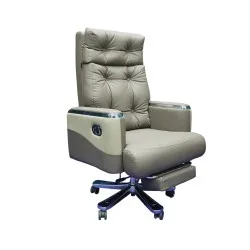 Executive Luxury Boss Chair with Footrest (FT-H0630) Coffee - Boss Chair | Furnitex