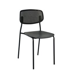 Plastic Ace Restaurant Chair (FT-PCC01) Black - Restaurant Chair | Furnitex