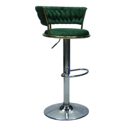 Premium Velvet Bar stool (FT-BJ151) Green - Bar Stools | Furnitex